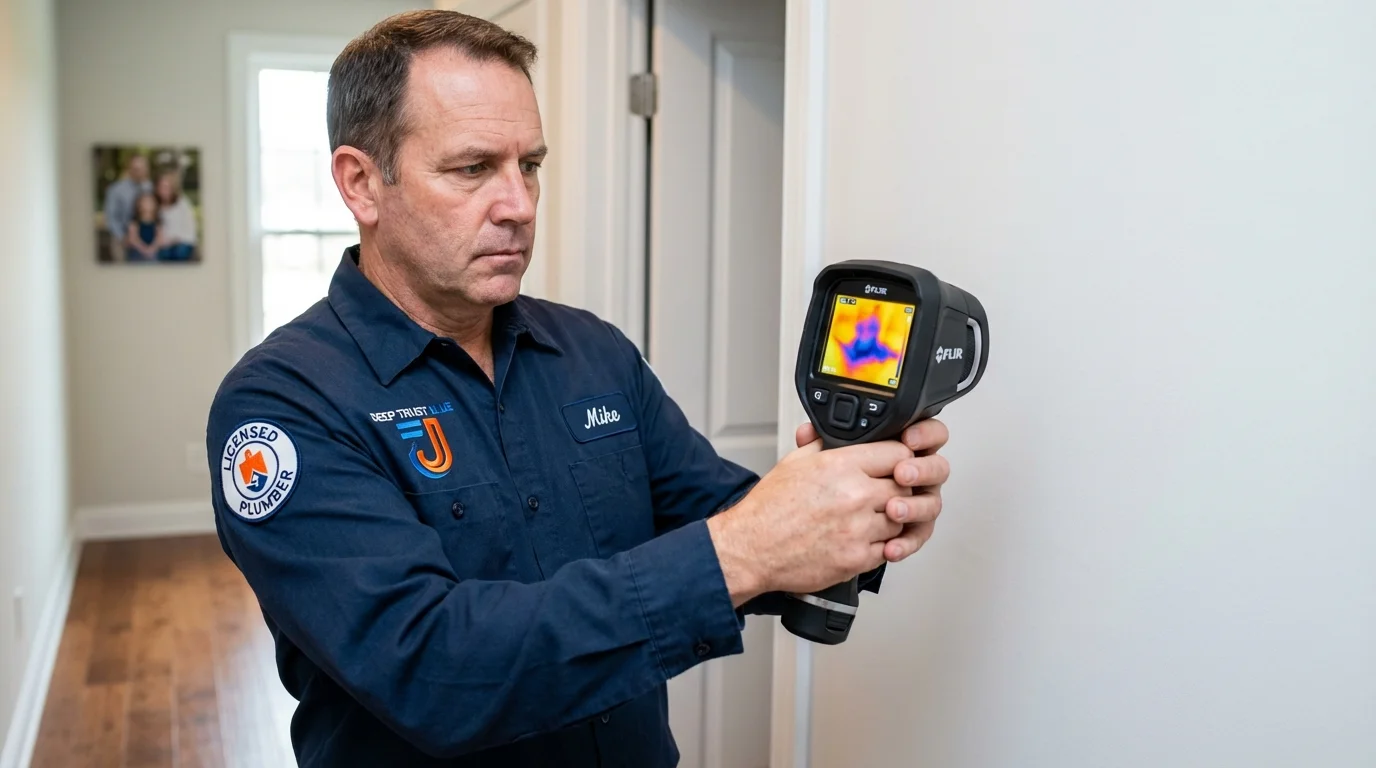 Thermal imaging leak detection by Johns Plumbing LLC in Federal Way